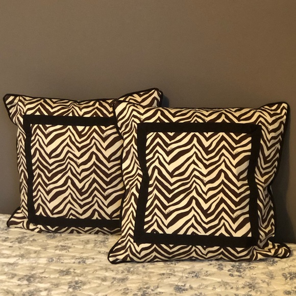 Coach Other - COACH Legacy Zebra Print Accent Pillow 🦓